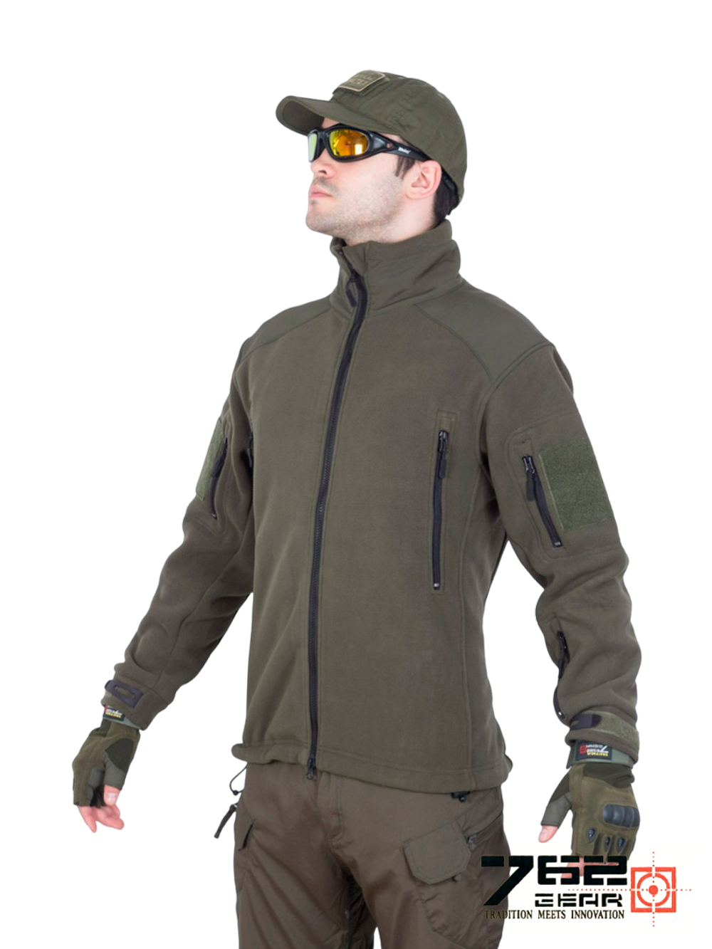 Куртка флисовая Tactica 7.62 Gear Fleece Jacket (1393). Олива