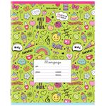 Тетрадь 24 л. BRAUBERG линия, обложка картон, "ЯРКИЙ МИКС", 106488, 5шт