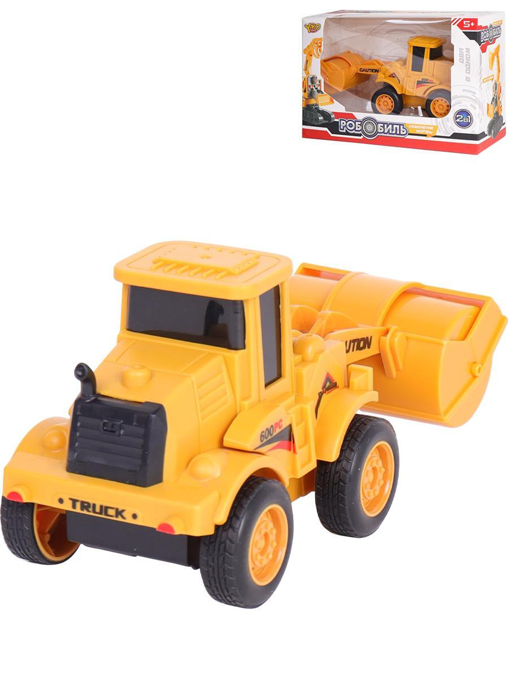 Робот трансформер (18*8*12,2см) "Робобиль-спецтехника-2" в коробка