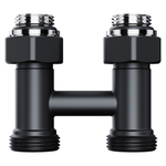 Узел нижнего подключения Royal Thermo Design прямой 1/2quot;х3/4quot; EK (черный)
