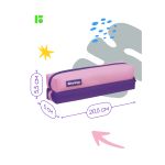 Пенал мягкий 2 отделения 205х50х55 Berlingo Envy, розовый, ткань