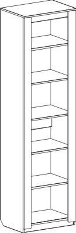 Шкаф 1-дверный для гостиной "Элана"  дуб сонома