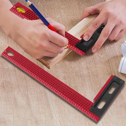 FNICEL Линейка/угольник 300мм, Алюминий