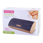 Хлебница бамбук, нержавеющая сталь, 35х25х16 см, в асс, Kamille, 1113