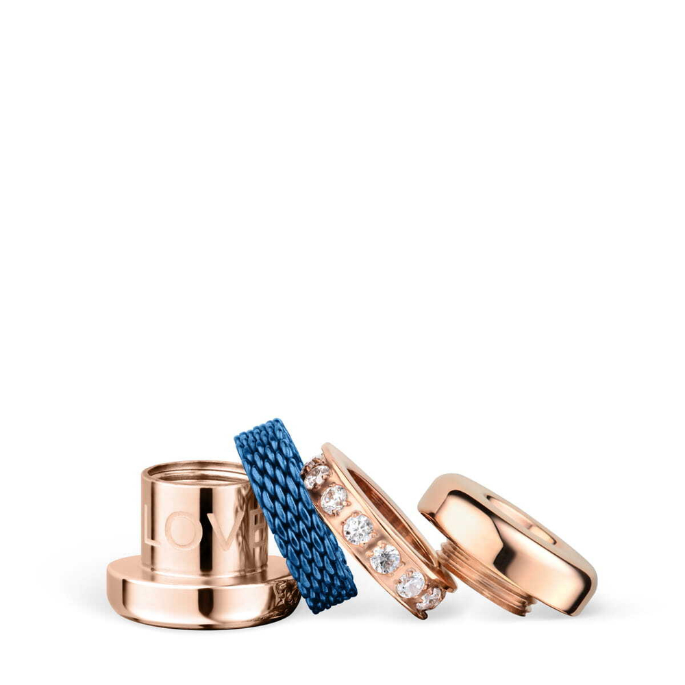 Шарм Bering Arctic Symphony Love-4 розовое золото