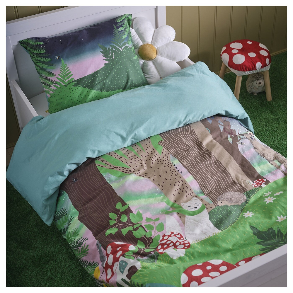 IKEA SKOGSDUVA  (ИКЕА СКОГСДУВА)  -  Подушка, в форме цветка/белая, 47x8 см