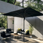 Зонт профессиональный 3х4 м Scolaro Napoli Standard, антрацит, черный