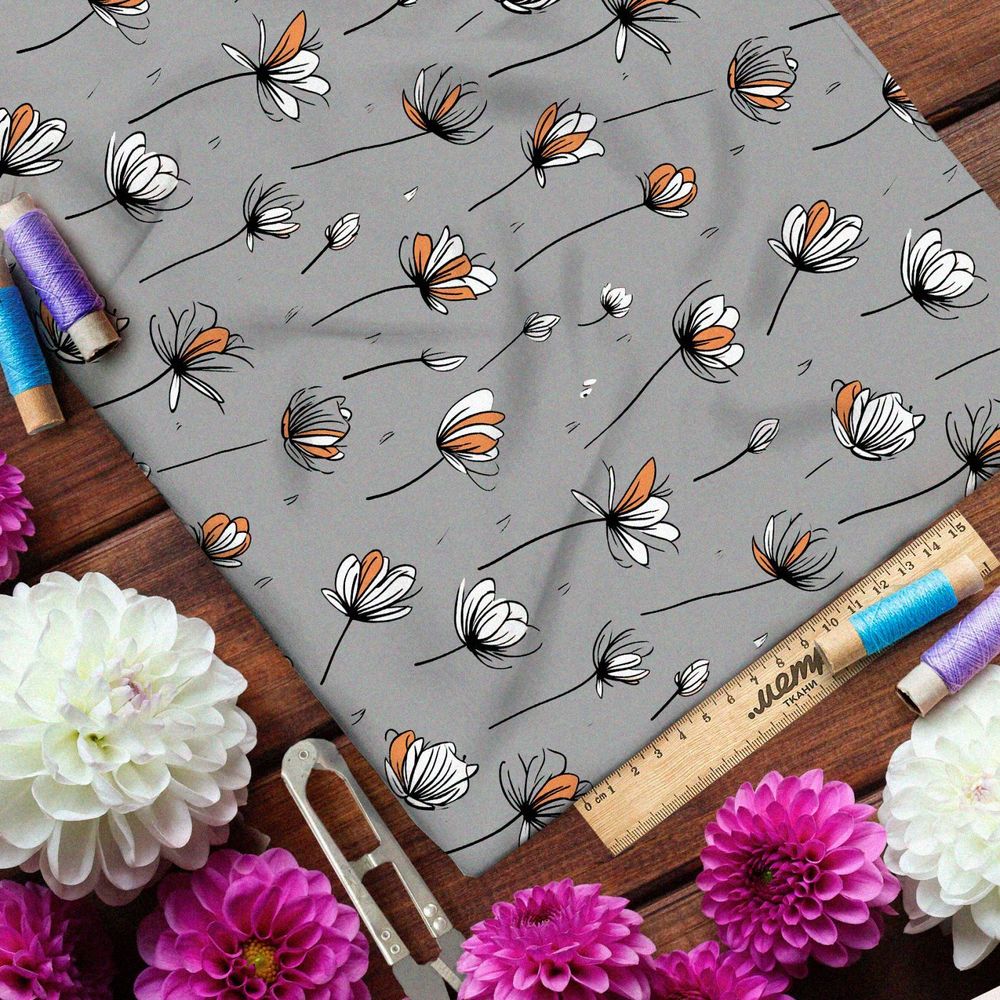 Ткань Барби танцующие петали цветка