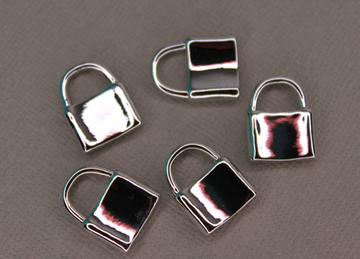 Подвеска замок крупная 16х12 мм Южная Корея