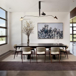 Ceiling design lamp Three Arms by Serge Mouille (White)