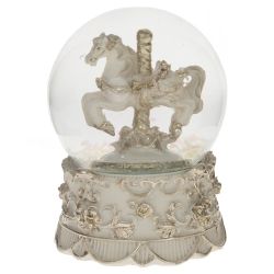 GAEM Фигурка декор в стекл шаре "Лошадка", D 6.5 см, L6,5 W6,5 H8,5 см, 2в.