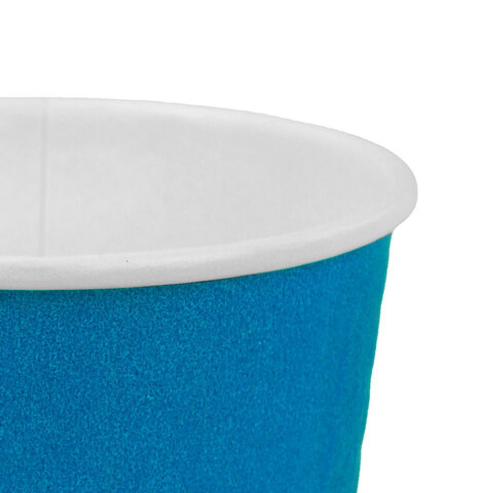 Стакан одноразовый бумажный 300/360 мл, D 90 мм, двухслойный, "Соты", синий, КОМПЛЕКТ 50 шт., холодное/горячее, WELDAY (ВЭЛДЭЙ), 702707