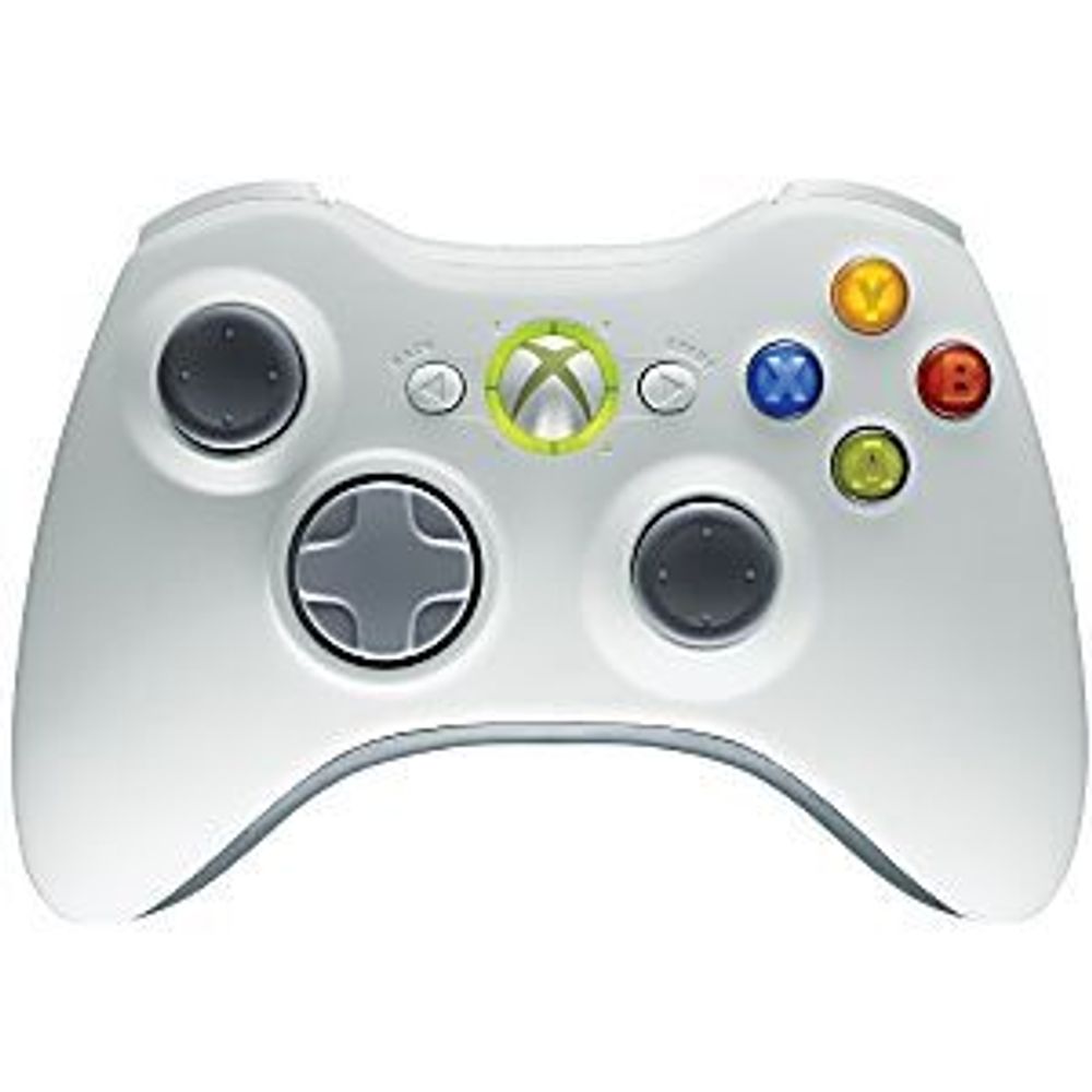 Геймпад беспроводной Microsoft Wireless Controller для Xbox 360 (White) Белый Оригинал (Xbox 360) (OEM)