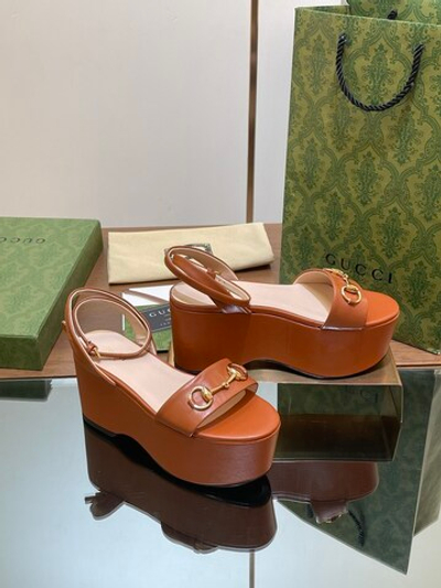 Gucci Horsebit Flatform Sandal