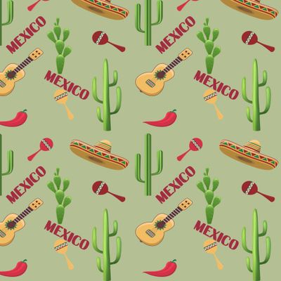 Mexico ( на зеленом)