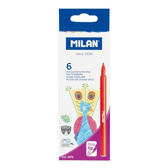 Flomaster \ Фломастер \Box 6 water-based mılan fıbrepens