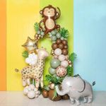 Шар (35''/89 см) Фигура, Веселая обезьянка, 1 шт.