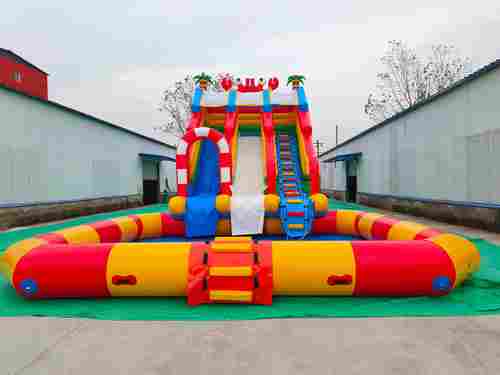 Надувная водная горка «Весёлый крабик» 11,3*7*6,8 м