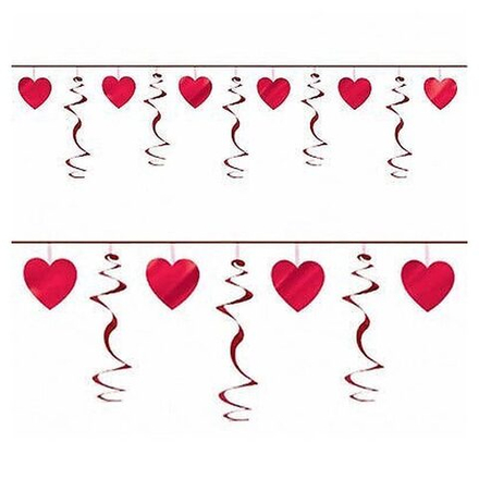 Гирлянда Сердца с завитками 3,65 м