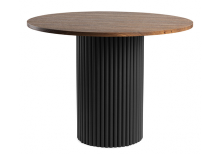 Стол деревянный Woodville Барел 110 орех кантри, черный, ножки черные