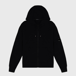 Худи на молнии C. P. Company Light Fleece Black