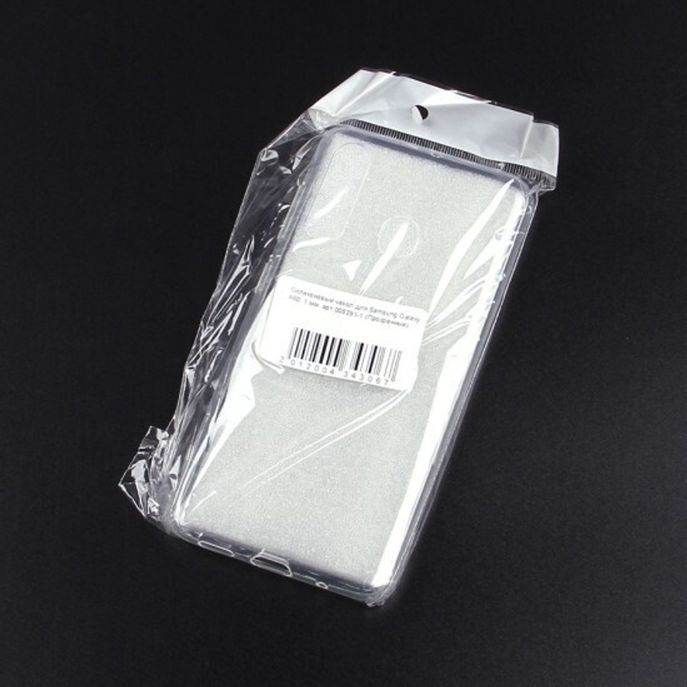 Силиконовый чехол для Samsung Galaxy A60, 1 мм, 008291-1 Прозрачный