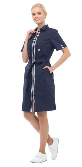 Халат женский "Аура" (т.синий)