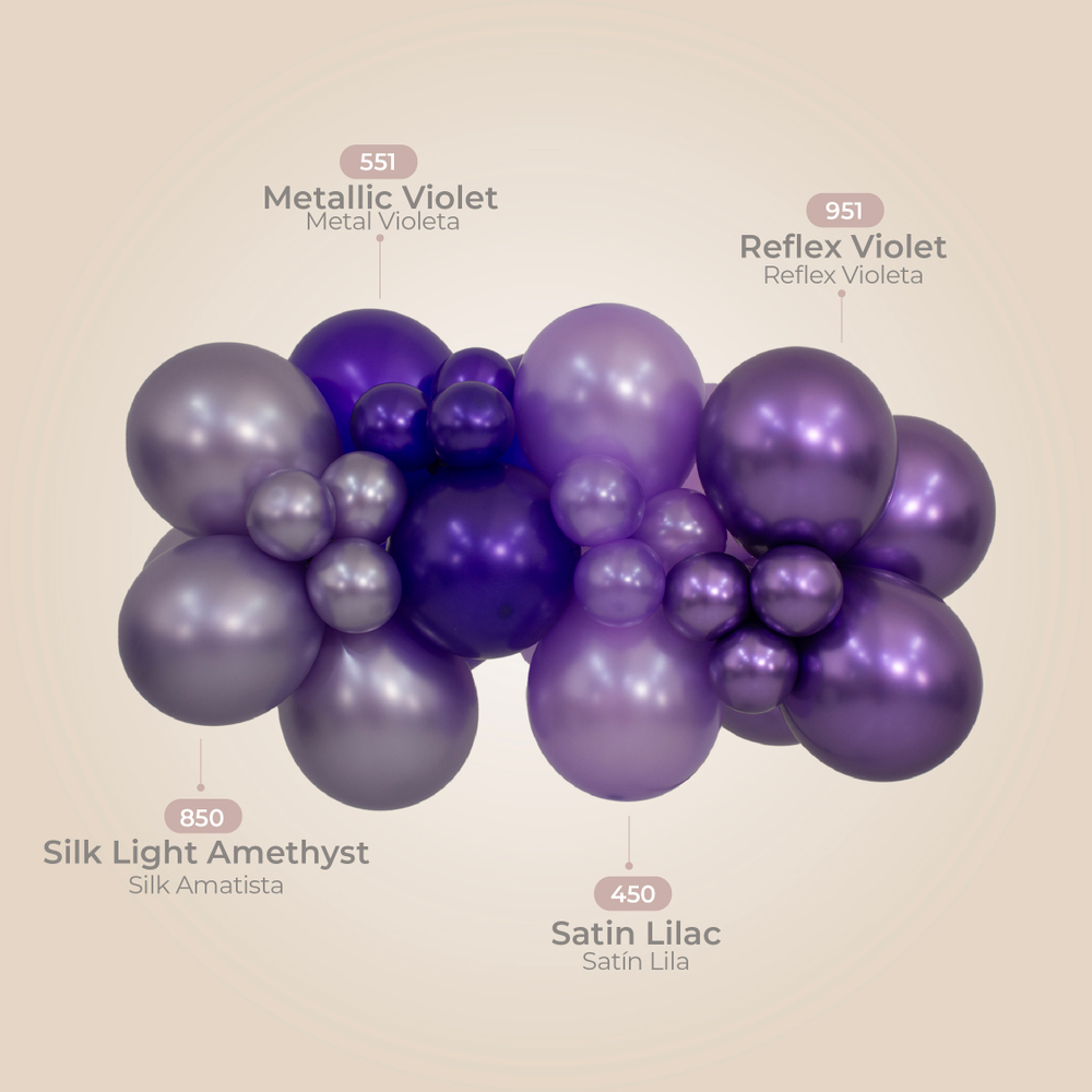 Шар 5" Фиолетовый, Метал / Violet 551 Sp