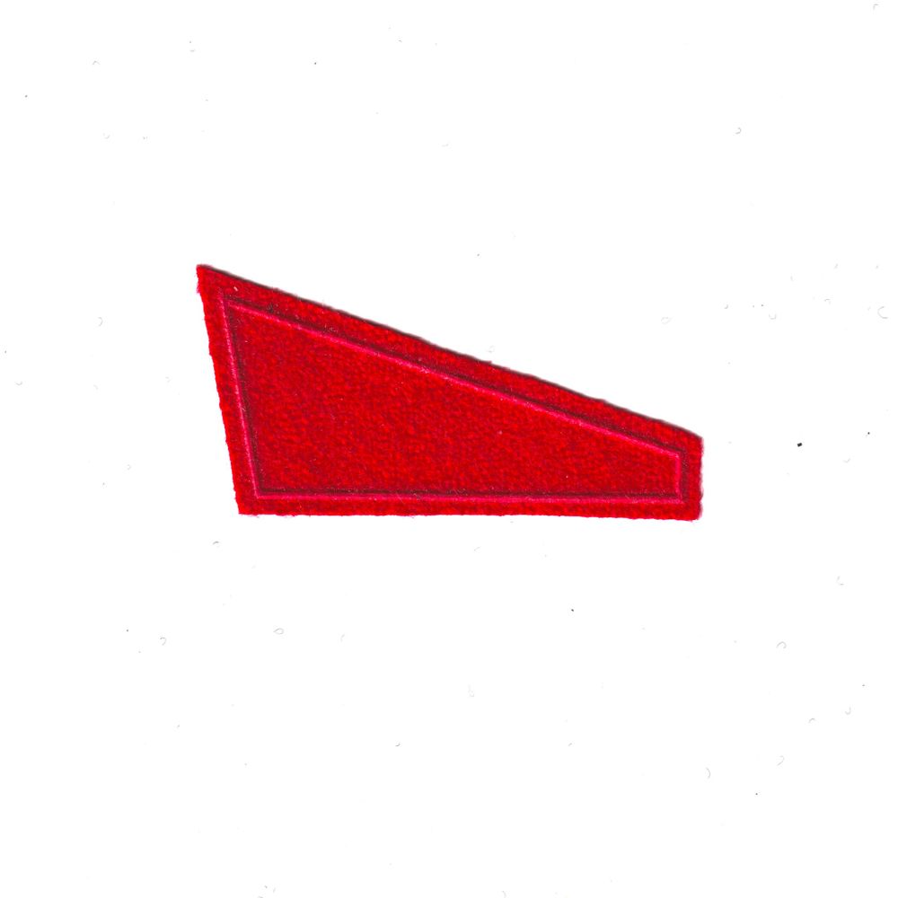 Нашивка Уголок На Берет Флаг Красный Пластизоль | ATRIBUTICASTORE.RU