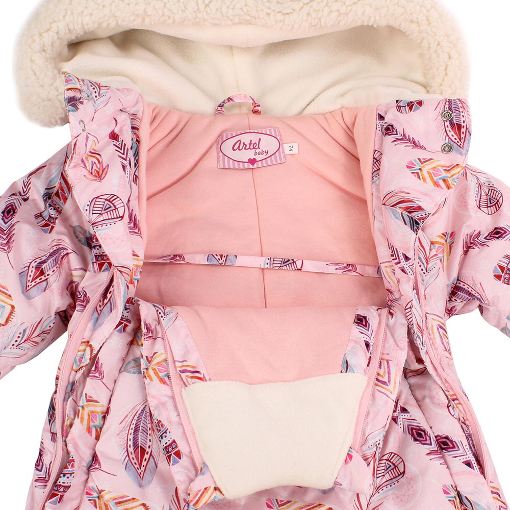 Комбинезон- Пача 300 гр. р.1 (74) принт перышки