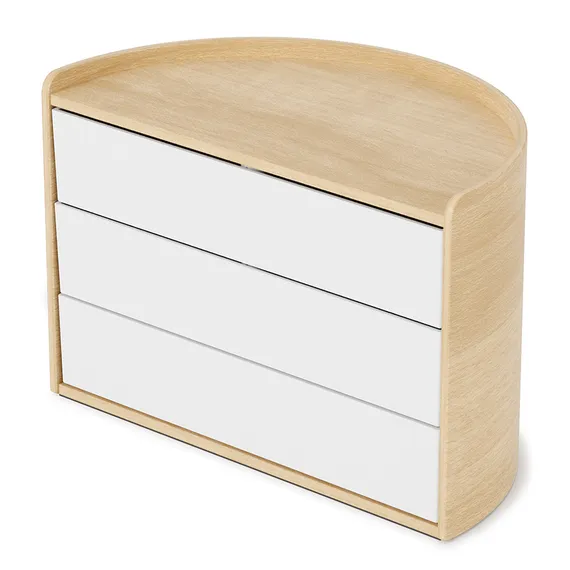 Шкатулка для украшений Moona белая-дерево