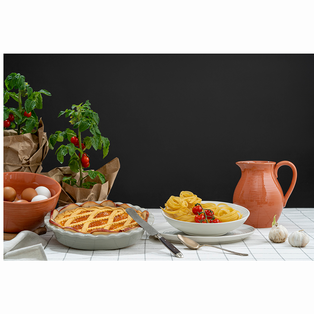 Набор обеденных тарелок in the village, D28 см, белые, 2 шт.