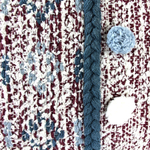 Подушка декоративная с помпонами и кисточками ethnic, 40х60 см