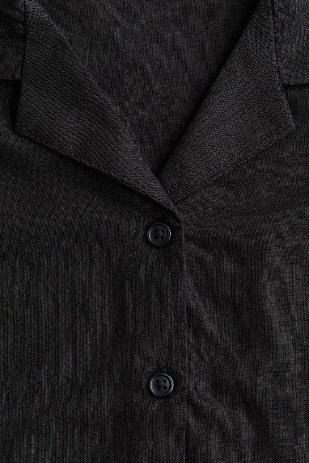 H&M Рубашка укороченная с узлом, черный