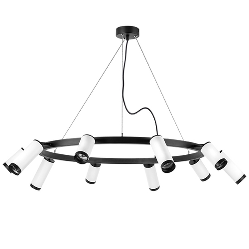 LR02036586540 Люстра RULLO 10х50W GU10 ЧЕРНЫЙ/БЕЛЫЙ (571020+214436-5+214486-5+203437-10)