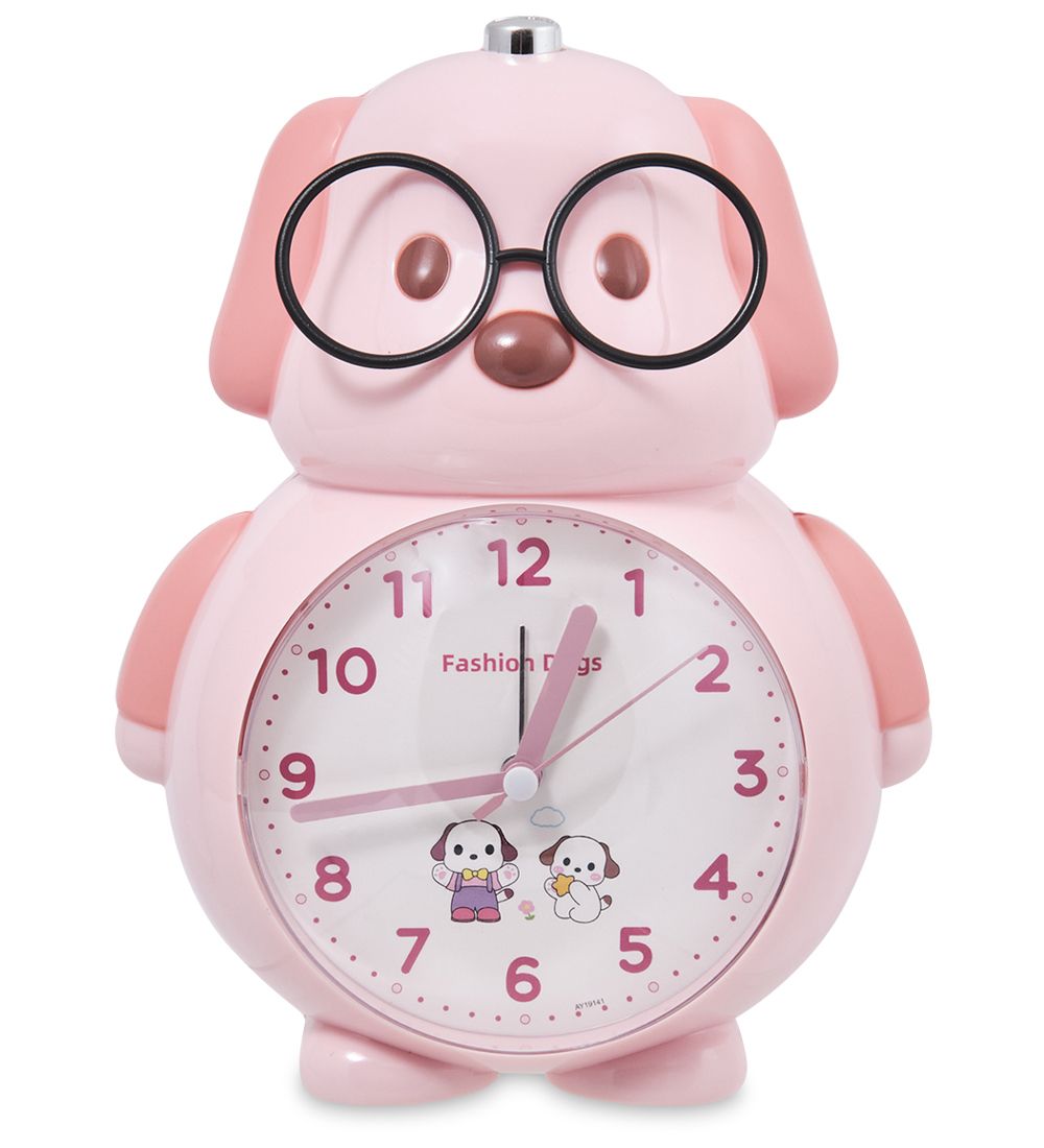 GAEM Art CL-76/2 Будильник «Собачка» розовый