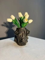 Кашпо гипсовое "Вечность" - Ваза интерьерная Декор