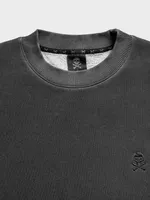 Толстовка Hardlunch garment dye черная