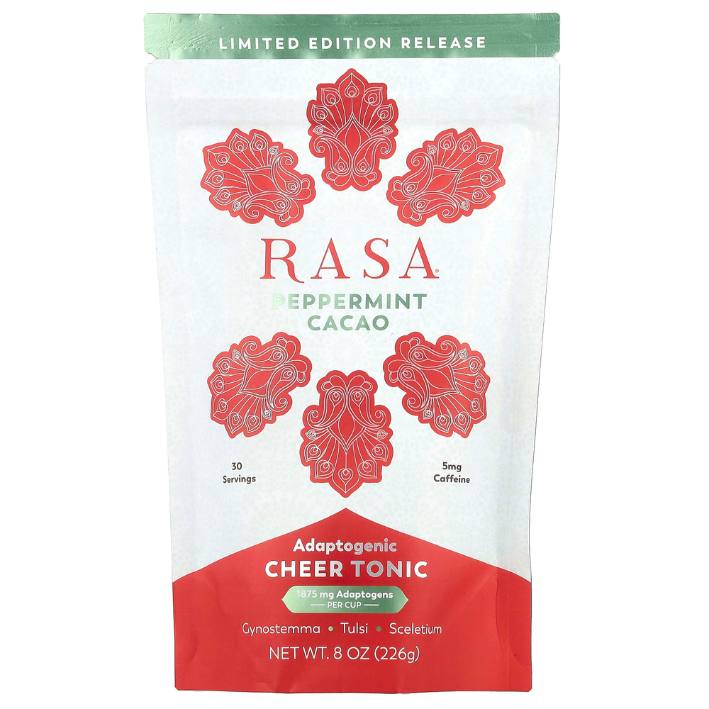 Rasa, Адаптогенный тоник для поддержки здоровья, перечная мята и какао, 226 г (8 унций)