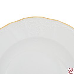 Набор тарелок глубоких Bernadotte Белый узор 21см(6 шт)