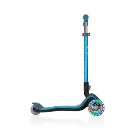 Самокат Globber Elite Deluxe Lights голубой