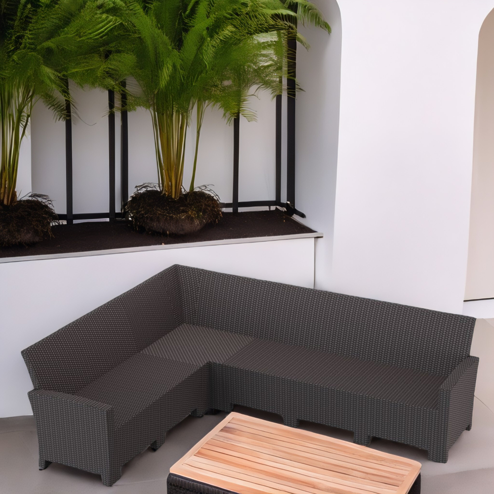 Угловой диван под ротанг Калифорния “California“ 240х188 см арт.80497-1 без подушек