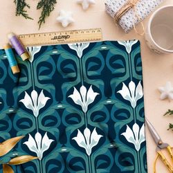 Ткань премиум атлас романтическая фантазия