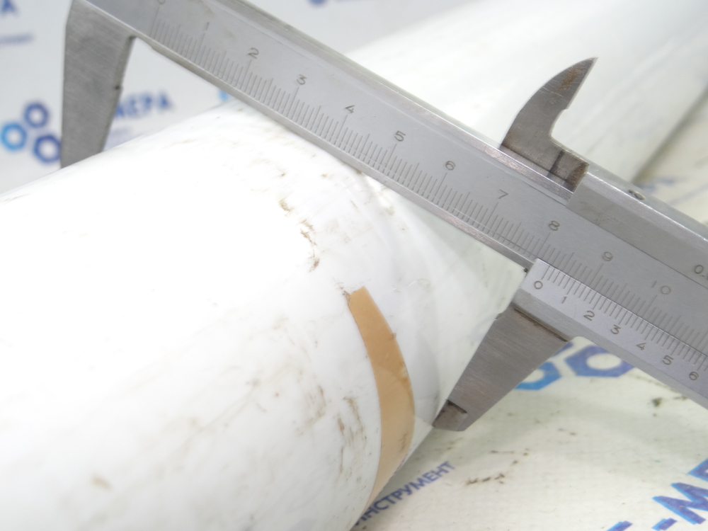 Полиацеталь стержень Ф 80 мм ПОМ-С (1000 мм, 8,0 кг) белый