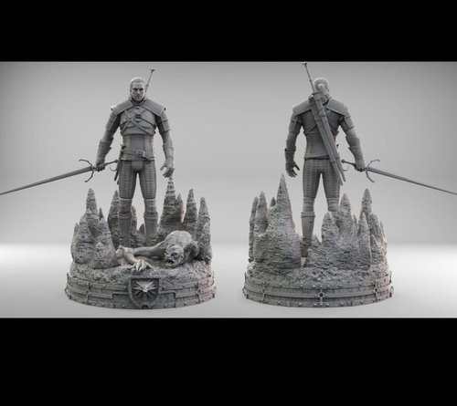 Геральт Ведьмак Geralt of Rivia witcher Коллекционная Фигурка Аниме