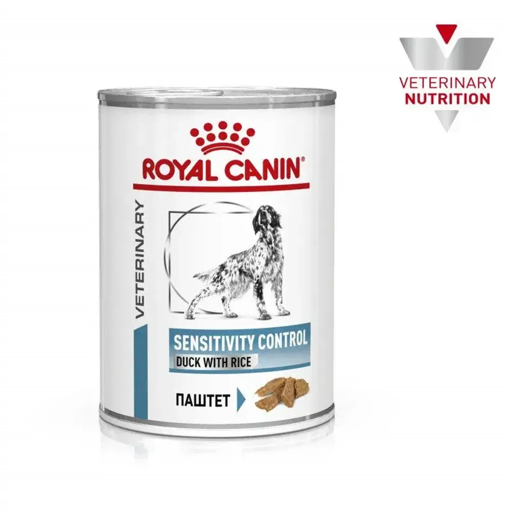 Royal Canin (Роял Канин) Sensitivity Control Canine Duck with Rice Корм диетический для собак при пищевой аллергии, паштет, 420г