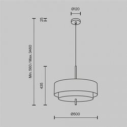 Подвесной светильник Maytoni Bergamo MOD613PL-05W1