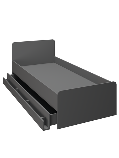 Кровать ГРАНД-ЛАВОРО-1 2000-900 / 1900-800 /2032*800*936/ анкор белый / анкор белый