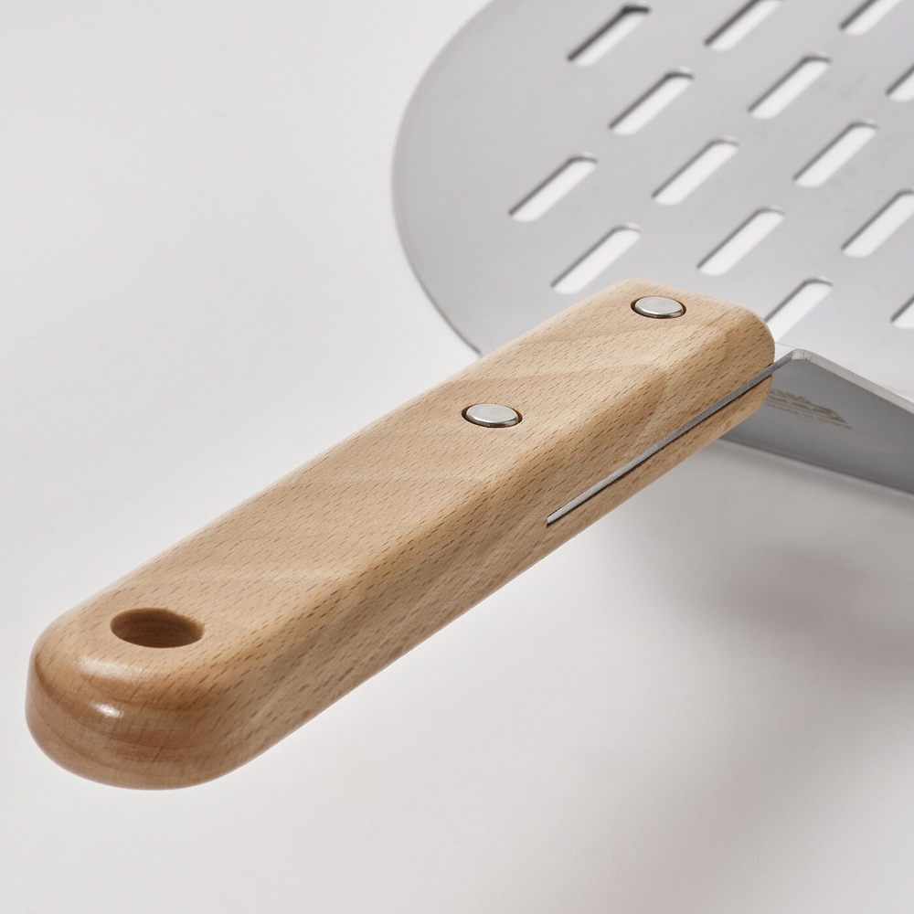 IKEA GRILLTIDER  (ИКЕА ГРИЛЛТИДЕР)  -  Разрыхлитель для пиццы, нержавеющая сталь/бук, 57 см