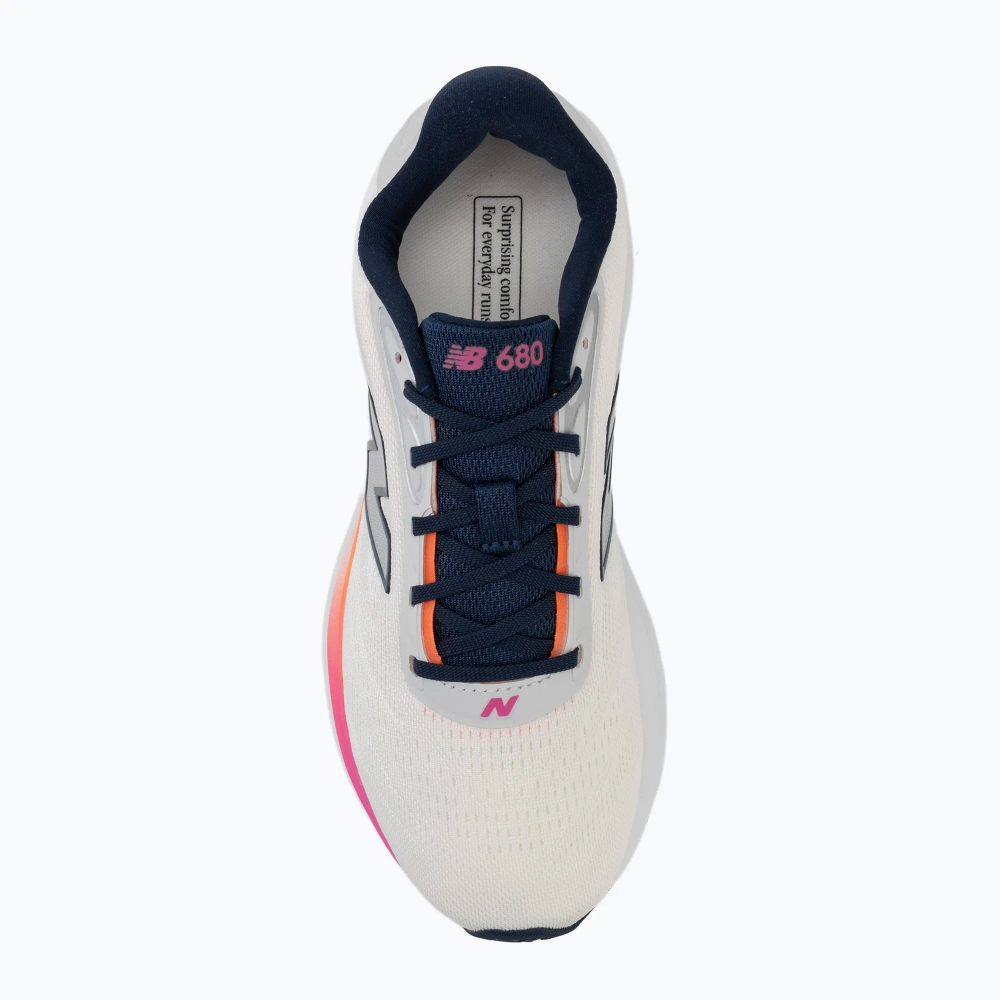 Женские Кроссовки для бега New Balance Fresh Foam 680's V9 sea salt/tangerine heat/pink heat